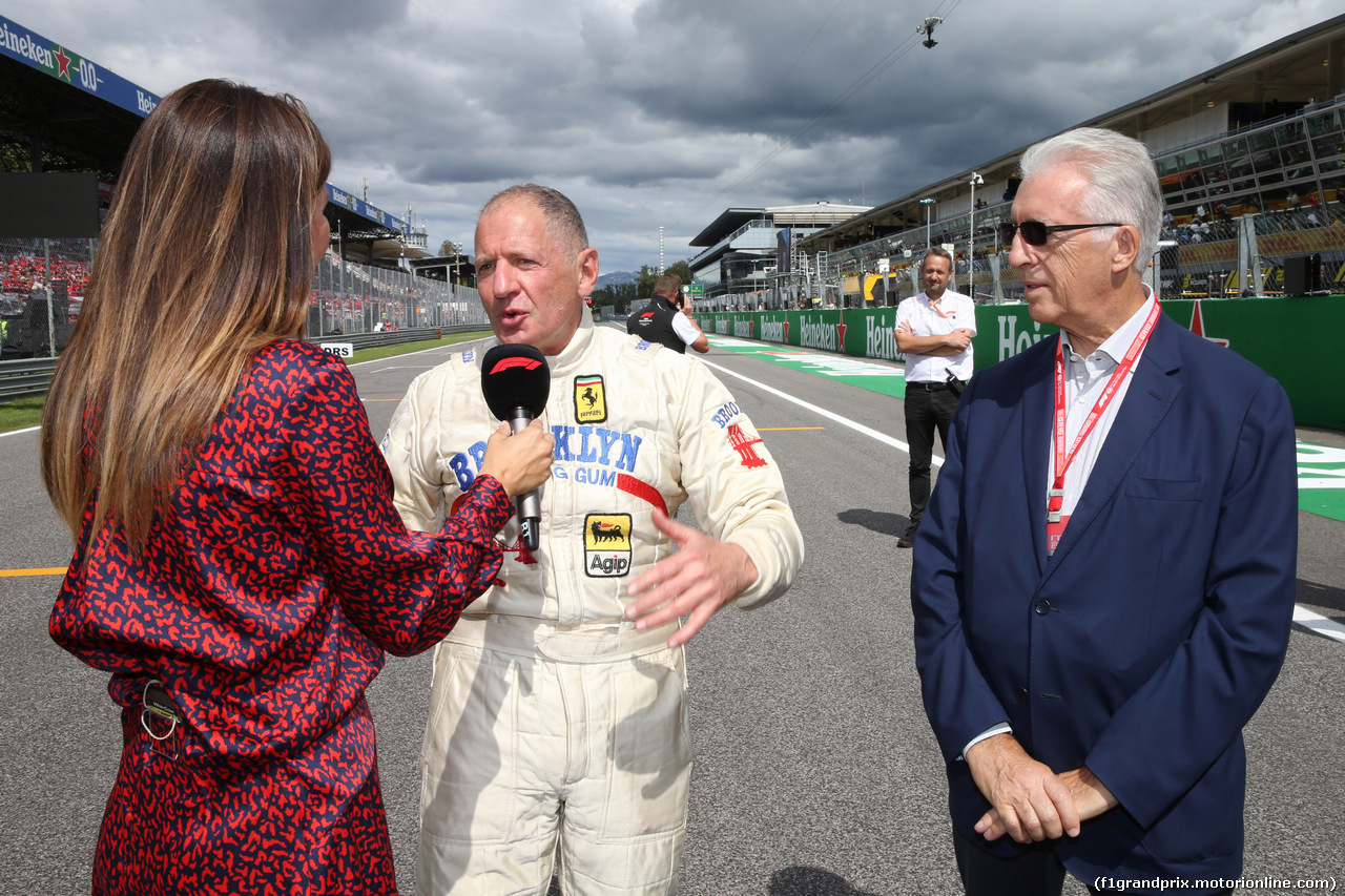 GP ITALIA, 08.09.2019 - Jody Scheckter (RSA) e Piero Ferrari (ITA) Vice-President Ferrari