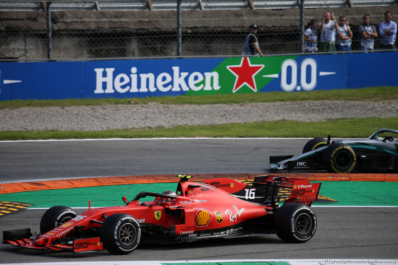 GP ITALIA, 08.09.2019 - Gara, Charles Leclerc (MON) Ferrari SF90 off track