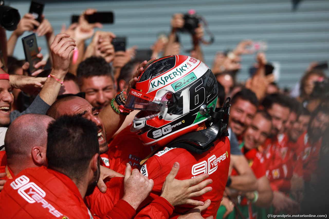 GP ITALIA, 08.09.2019 - Gara, Charles Leclerc (MON) Ferrari SF90 vincitore