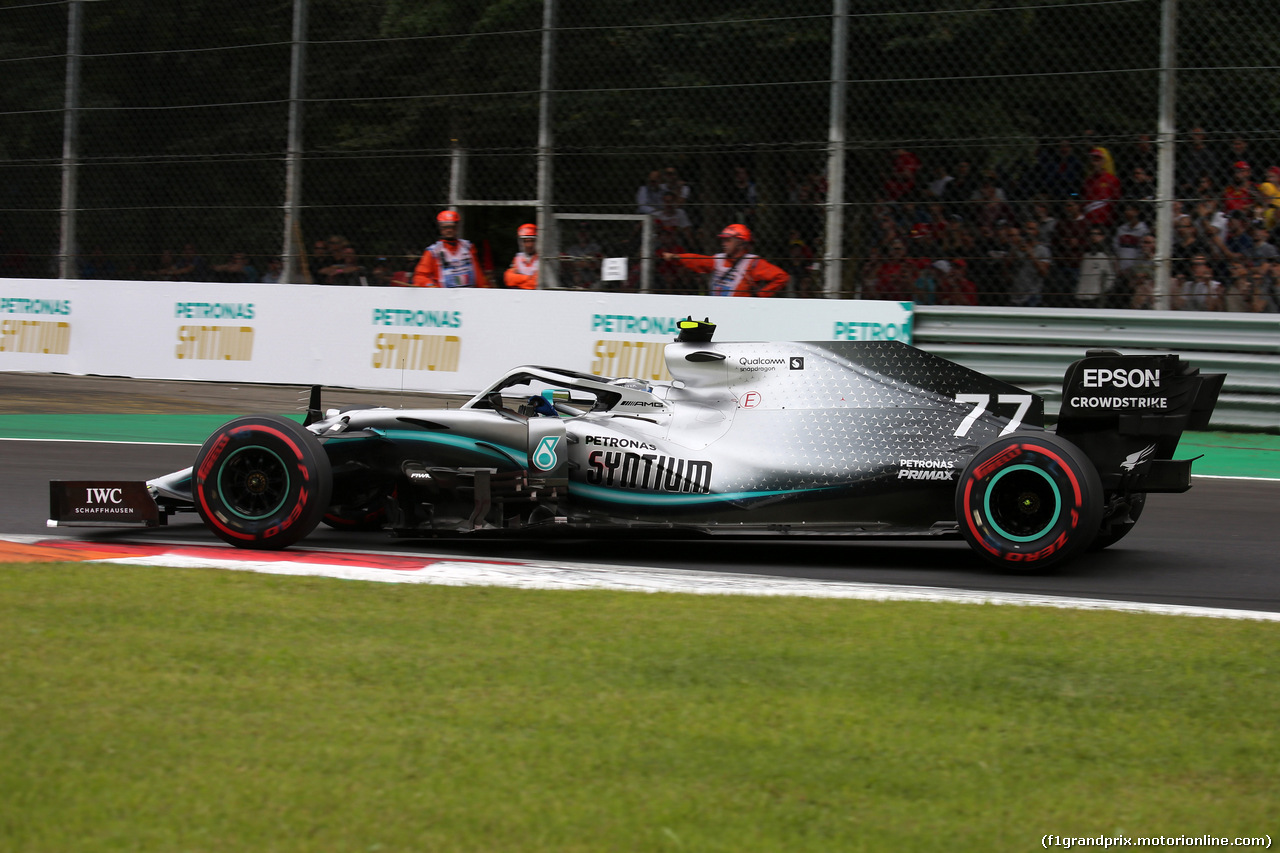 GP ITALIA, 07.09.2019 - Prove Libere 3, Valtteri Bottas (FIN) Mercedes AMG F1 W010