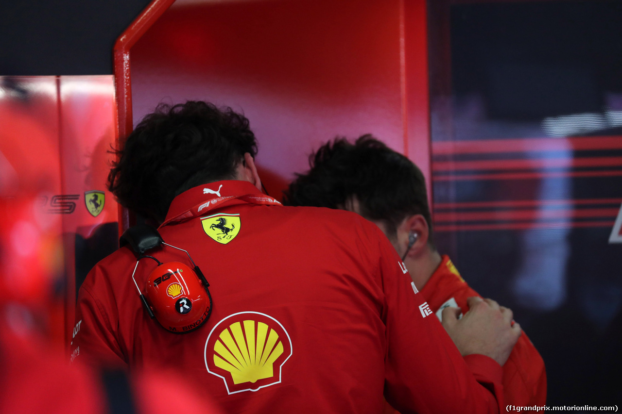GP ITALIA, 07.09.2019 - Prove Libere 3, Mattia Binotto (ITA) Ferrari Team Principal e Charles Leclerc (MON) Ferrari SF90