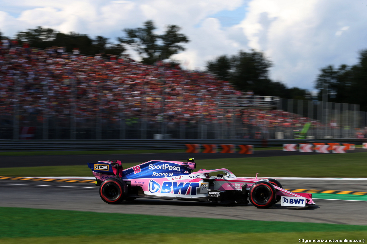 GP ITALIA, 07.09.2019 - Lance Stroll (CDN) Racing Point F1 Team RP19