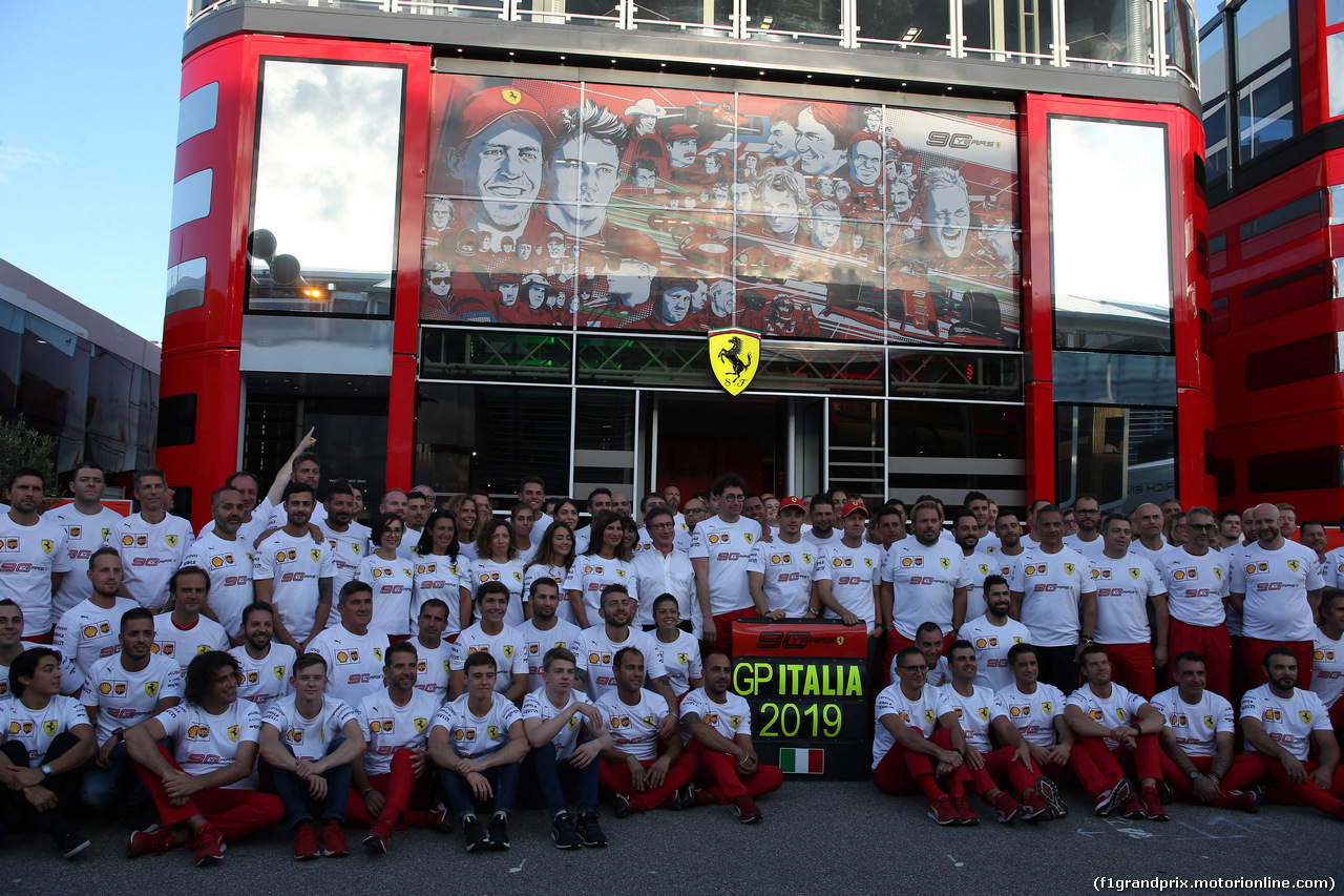 GP ITALIA, 07.09.2019 - Ferrari group photo