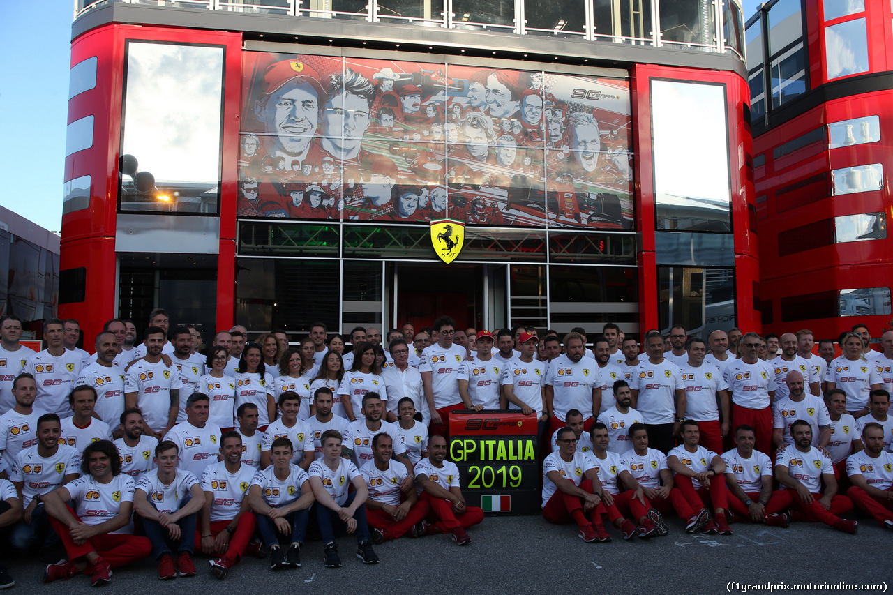 GP ITALIA, 07.09.2019 - Ferrari group photo