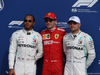 GP ITALIA, 07.09.2019 - 2nd place Lewis Hamilton (GBR) Mercedes AMG F1 W10, Charles Leclerc (MON) Ferrari SF90 pole position e 3rd place Valtteri Bottas (FIN) Mercedes AMG F1 W010