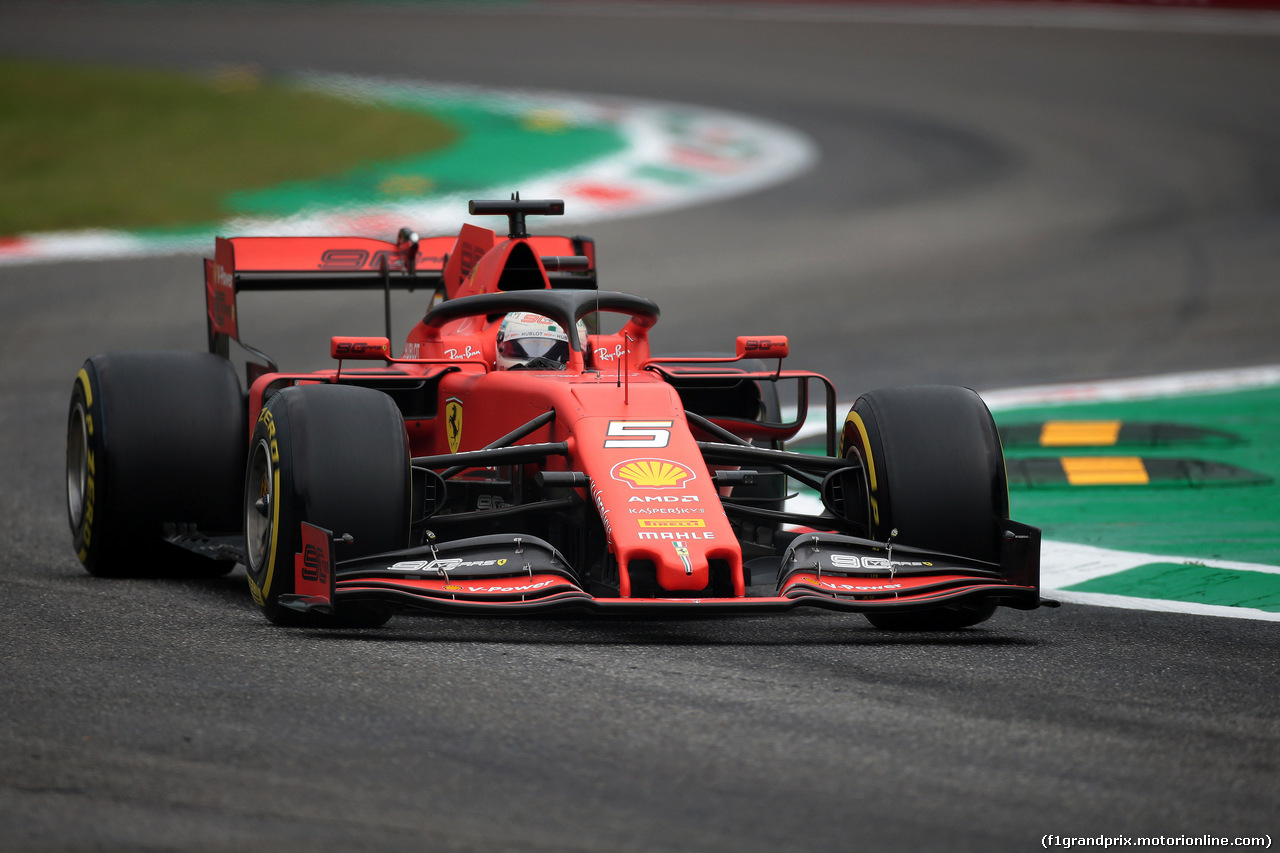 GP ITALIA, 06.09.2019 - Prove Libere 1, Sebastian Vettel (GER) Ferrari SF90
