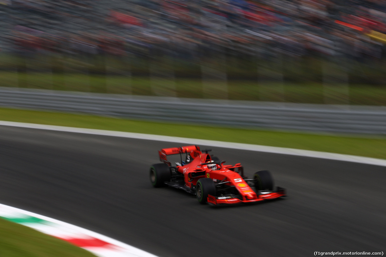GP ITALIA, 06.09.2019 - Prove Libere 1, Sebastian Vettel (GER) Ferrari SF90