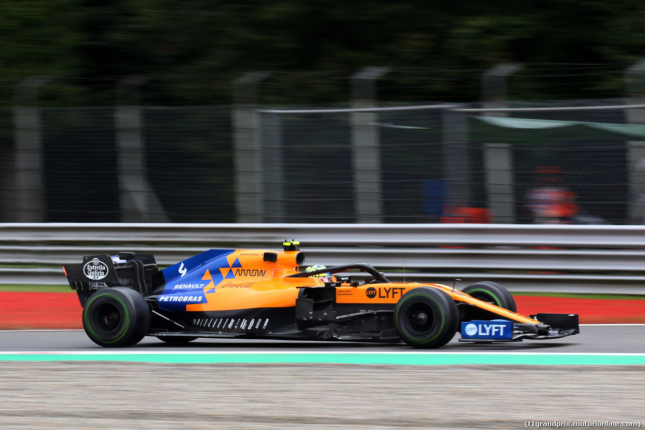 GP ITALIA, 06.09.2019 - Prove Libere 1, Lando Norris (GBR) Mclaren F1 Team MCL34