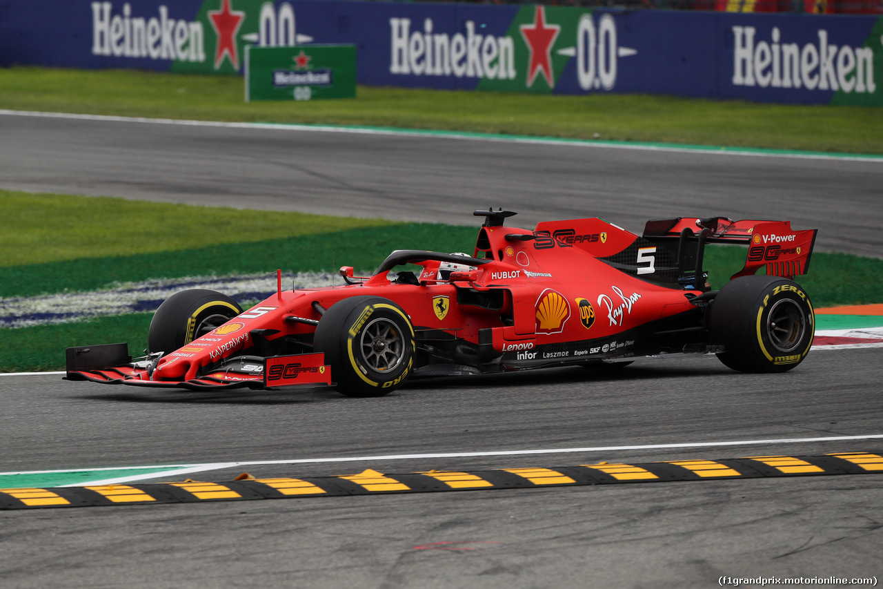 GP ITALIA, 06.09.2019 - Prove Libere 2, Sebastian Vettel (GER) Ferrari SF90