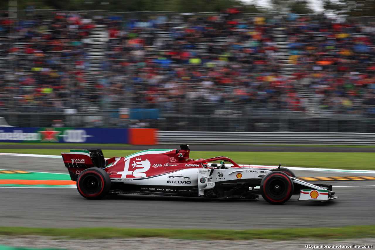GP ITALIA, 06.09.2019 - Prove Libere 2, Kimi Raikkonen (FIN) Alfa Romeo Racing C38