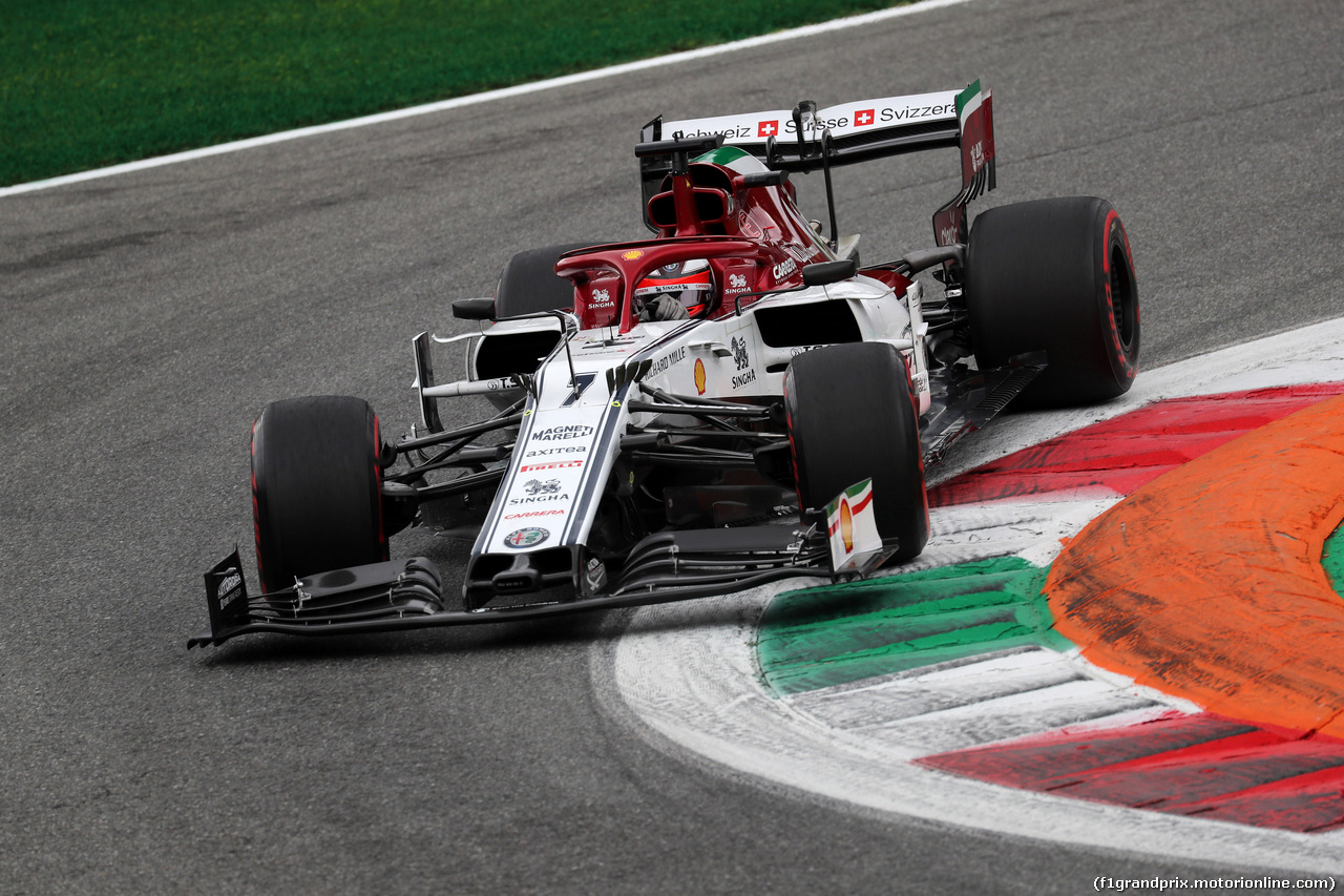GP ITALIA, 06.09.2019 - Prove Libere 2, Kimi Raikkonen (FIN) Alfa Romeo Racing C38