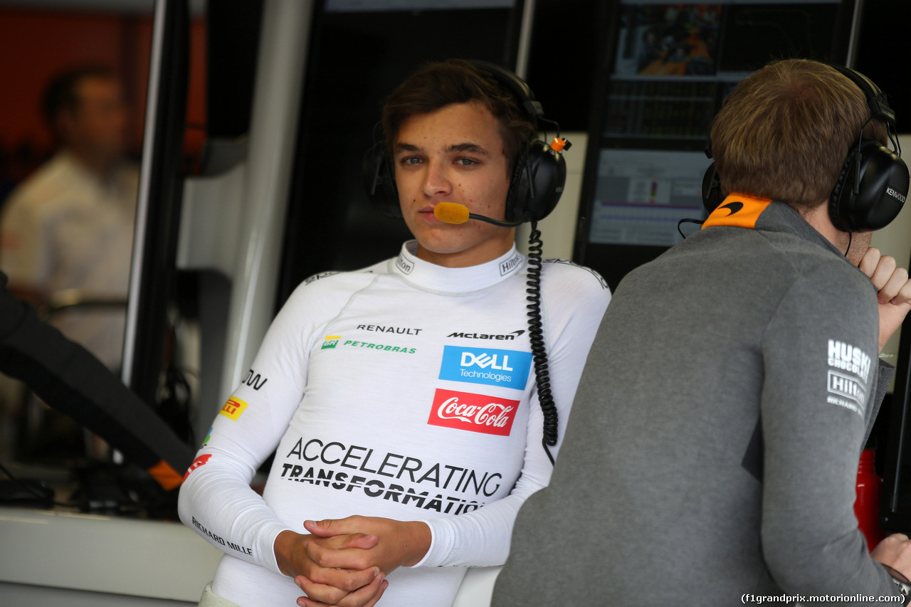 GP ITALIA, 06.09.2019 - Prove Libere 2, Lando Norris (GBR) Mclaren F1 Team MCL34