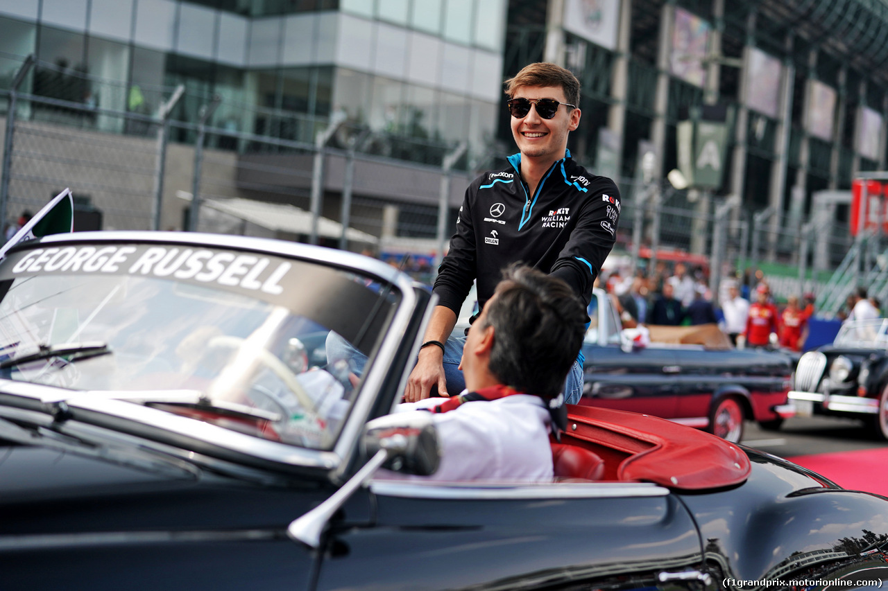 GP MESSICO, George Russell (GBR) Williams Racing on the drivers parade.                               
27.10.2019.