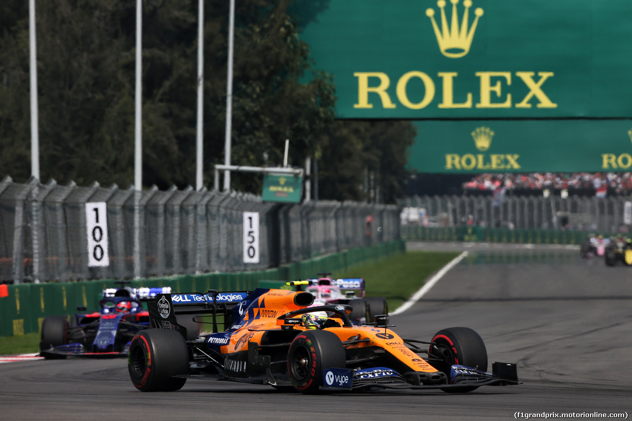 GP MESSICO, Lando Norris (GBR) McLaren MCL34.
27.10.2019.