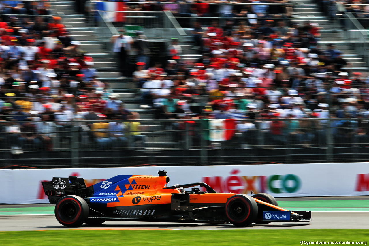 GP MESSICO, Carlos Sainz Jr (ESP) McLaren MCL34.
27.10.2019.