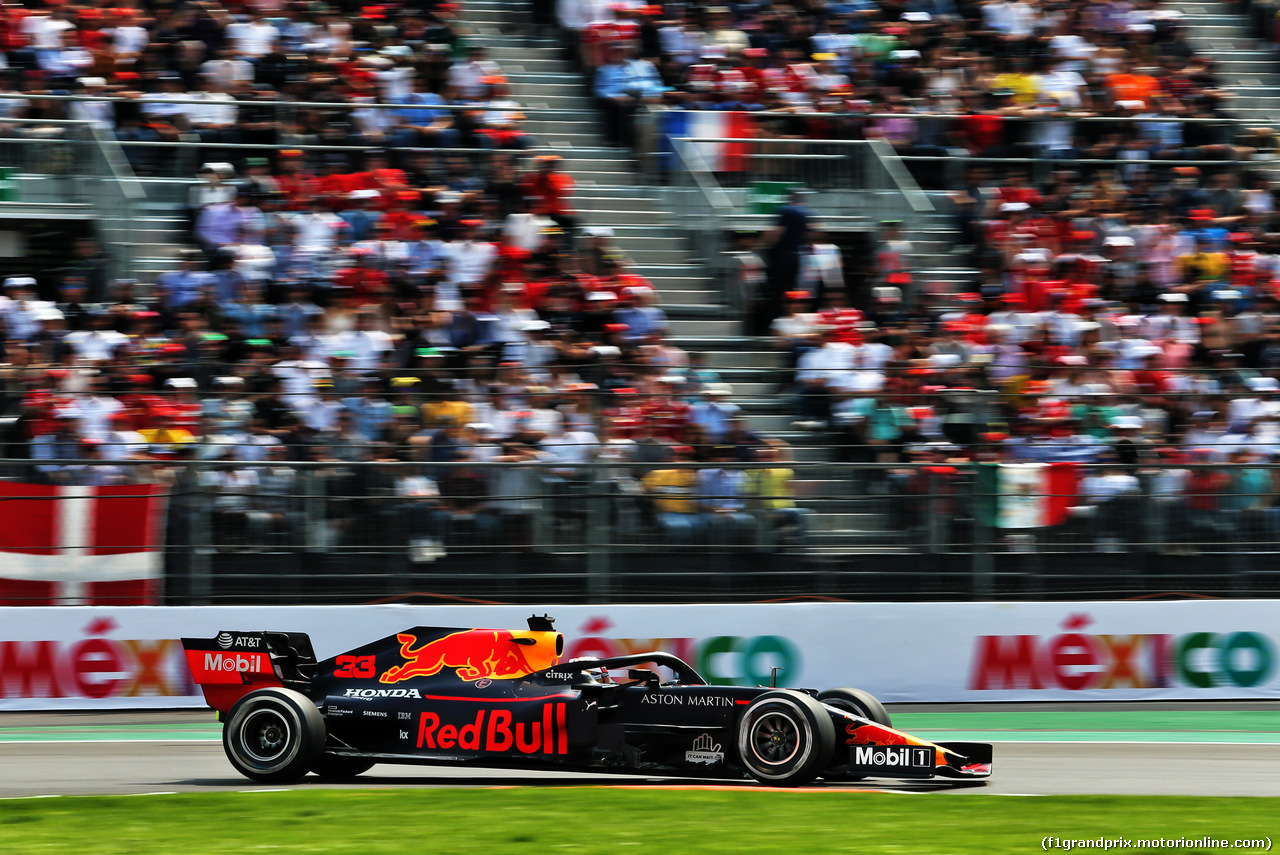 GP MESSICO, Max Verstappen (NLD) Red Bull Racing RB15.
27.10.2019.