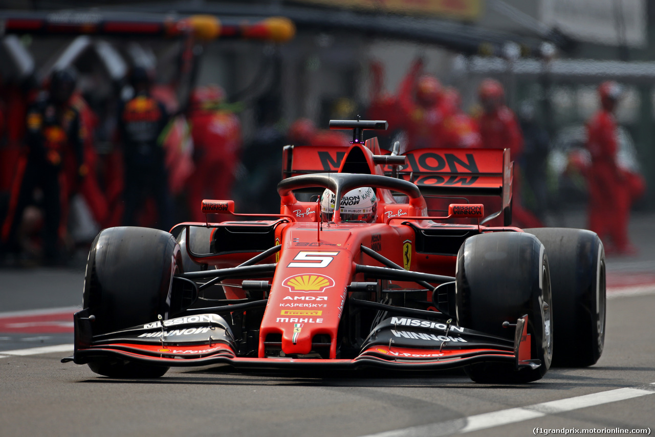 GP MESSICO, Sebastian Vettel (GER), Ferrari during pitstop
27.10.2019.