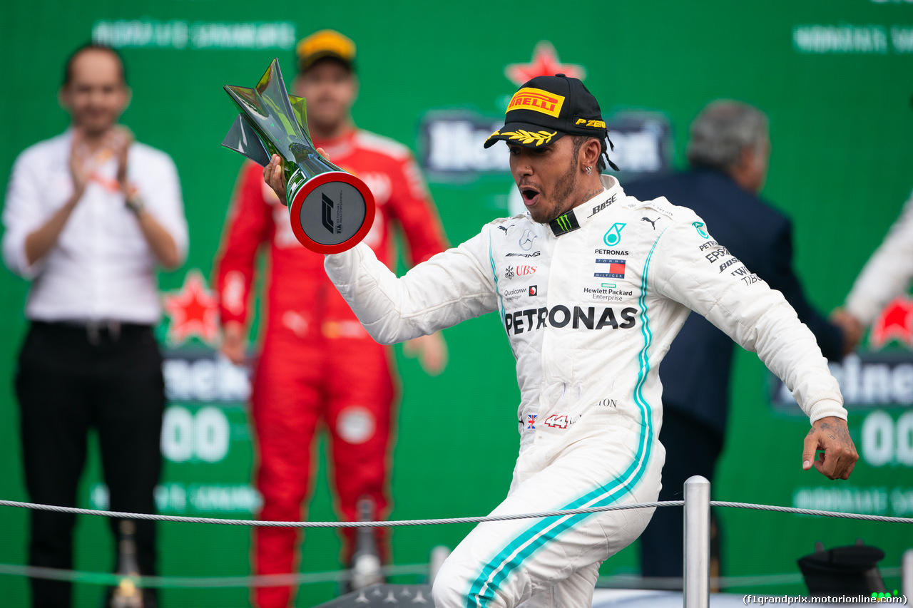 GP MESSICO, Lewis Hamilton (GBR) Mercedes AMG F1 W10. 27.10.2019.