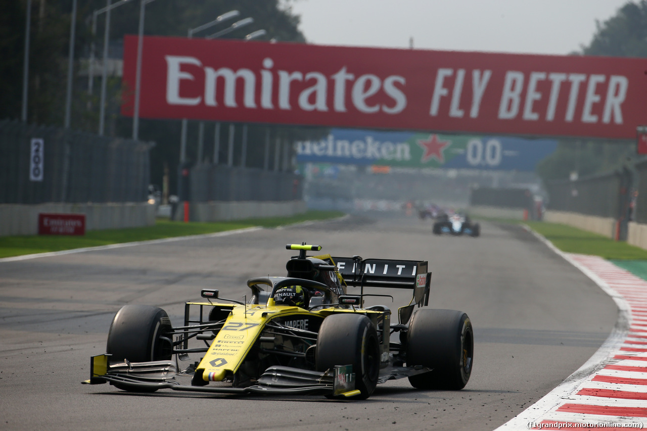 GP MESSICO, Nico Hulkenberg (GER) Renault Sport F1 Team RS19.
27.10.2019.