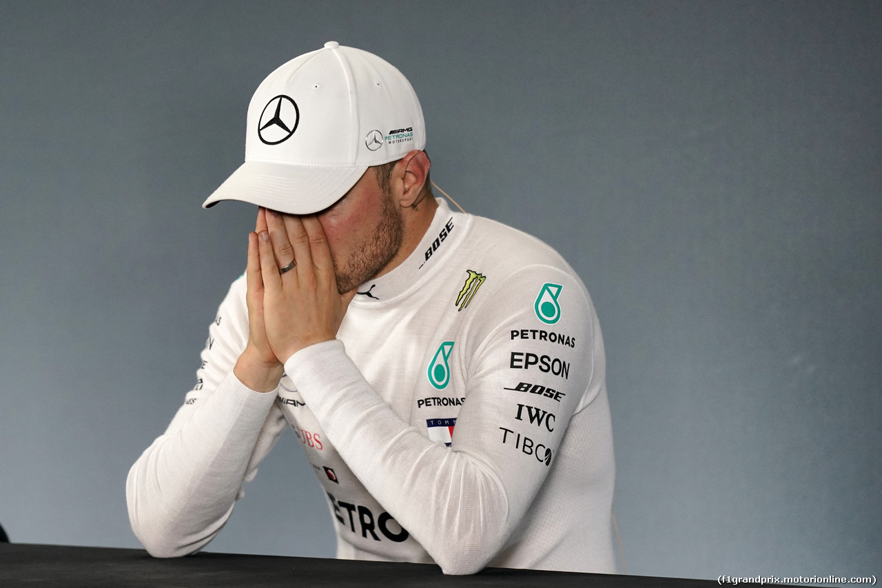 GP MESSICO, Valtteri Bottas (FIN) Mercedes AMG F1 in the post race FIA Press Conference.                               
27.10.2019.