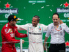 GP MESSICO, 1st place Lewis Hamilton (GBR) Mercedes AMG F1 W10, with Sebastian Vettel (GER) Ferrari SF90 e Valtteri Bottas (FIN) Mercedes AMG F1 W10. 27.10.2019.