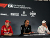 GP MESSICO, The post race FIA Press Conference (L to R): Sebastian Vettel (GER) Ferrari, second; Lewis Hamilton (GBR) Mercedes AMG F1, vincitore; Valtteri Bottas (FIN) Mercedes AMG F1, third.                               
27.10.2019.