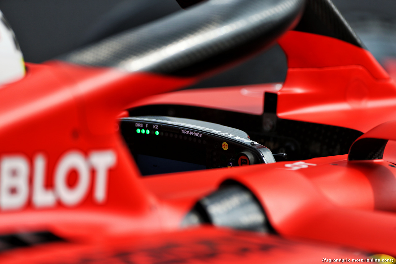 GP MESSICO, Sebastian Vettel (GER) Ferrari SF90 - steering wheel.
26.10.2019.