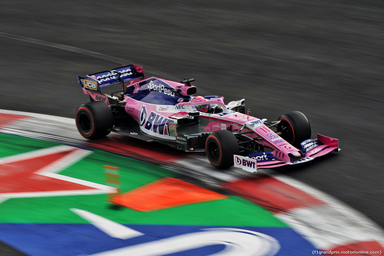 GP MESSICO, Sergio Perez (MEX) Racing Point F1 Team RP19.                               
26.10.2019.