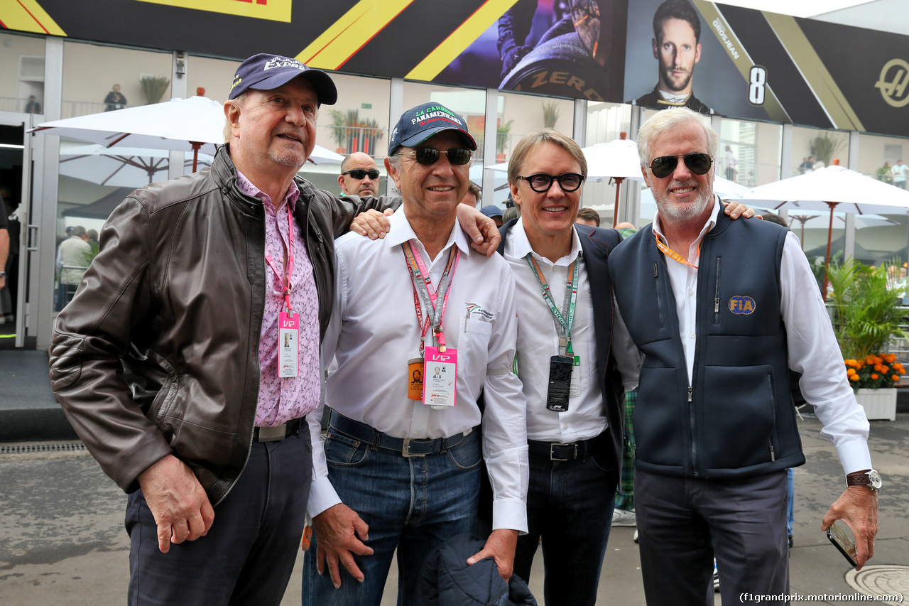 GP MESSICO, Jo Ramirez (MEX); Adrian Fernandez (MEX); e Danny Sullivan (USA) FIA Steward.
26.10.2019.