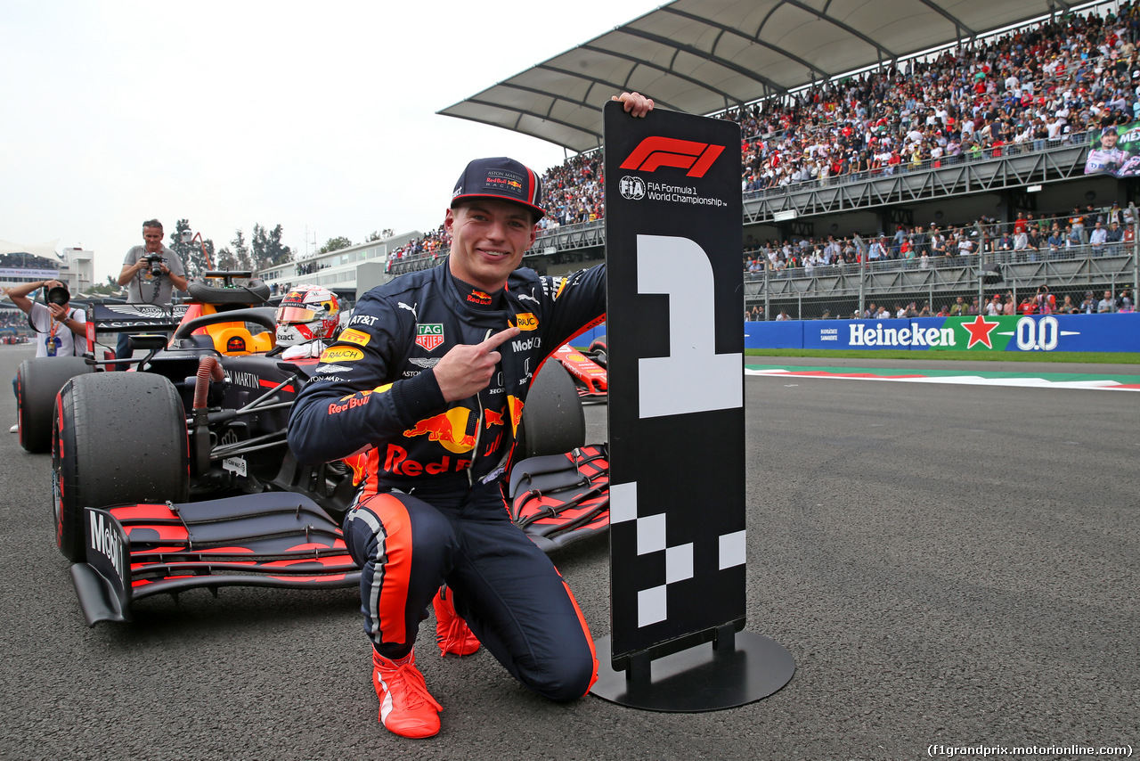 GP MESSICO, Max Verstappen (NLD), Red Bull Racing pole position
26.10.2019.