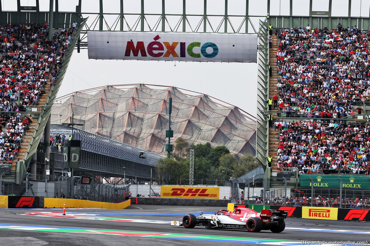 GP MESSICO, Antonio Giovinazzi (ITA) Alfa Romeo Racing C38.
26.10.2019.