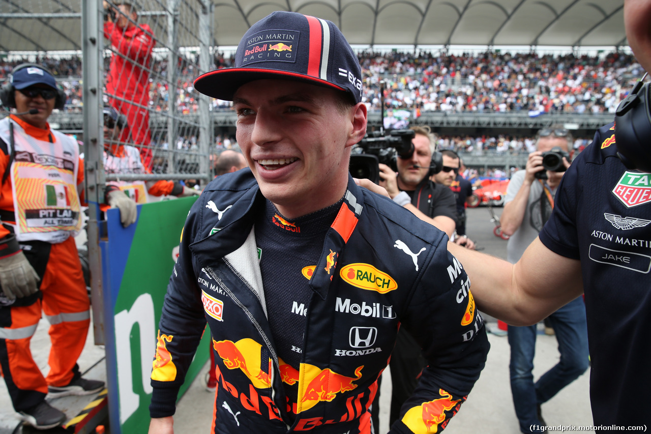 GP MESSICO, Pole for Max Verstappen (NLD) Red Bull Racing RB15.
26.10.2019.