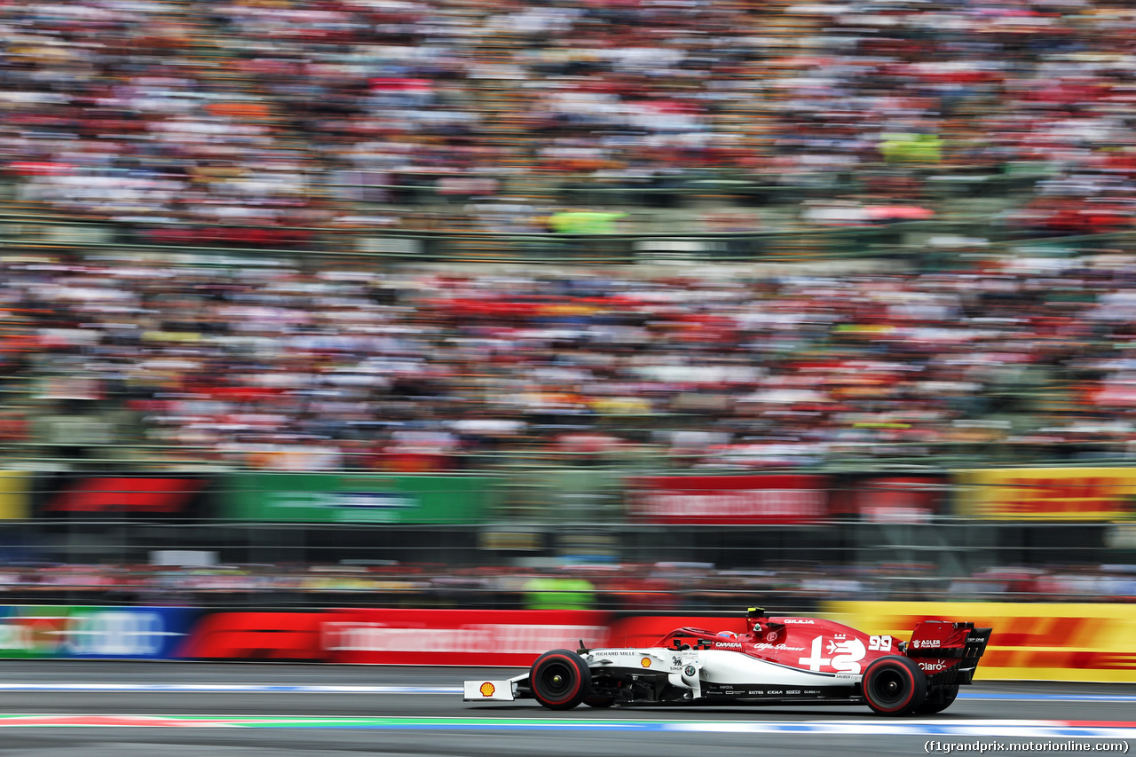 GP MESSICO, Antonio Giovinazzi (ITA) Alfa Romeo Racing C38.
26.10.2019.