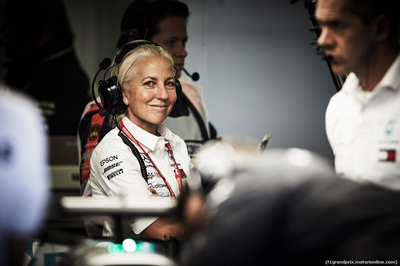 GP MESSICO, 26.10.2019 - Angela Cullen (NZL) Mercedes AMG F1 Physiotherapist of Lewis Hamilton (GBR)