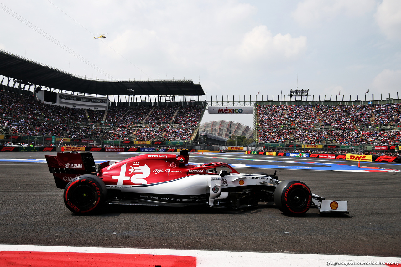 GP MESSICO, Kimi Raikkonen (FIN) Alfa Romeo Racing C38.
26.10.2019.