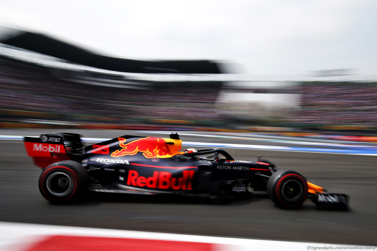 GP MESSICO, Max Verstappen (NLD) Red Bull Racing RB15.
26.10.2019.