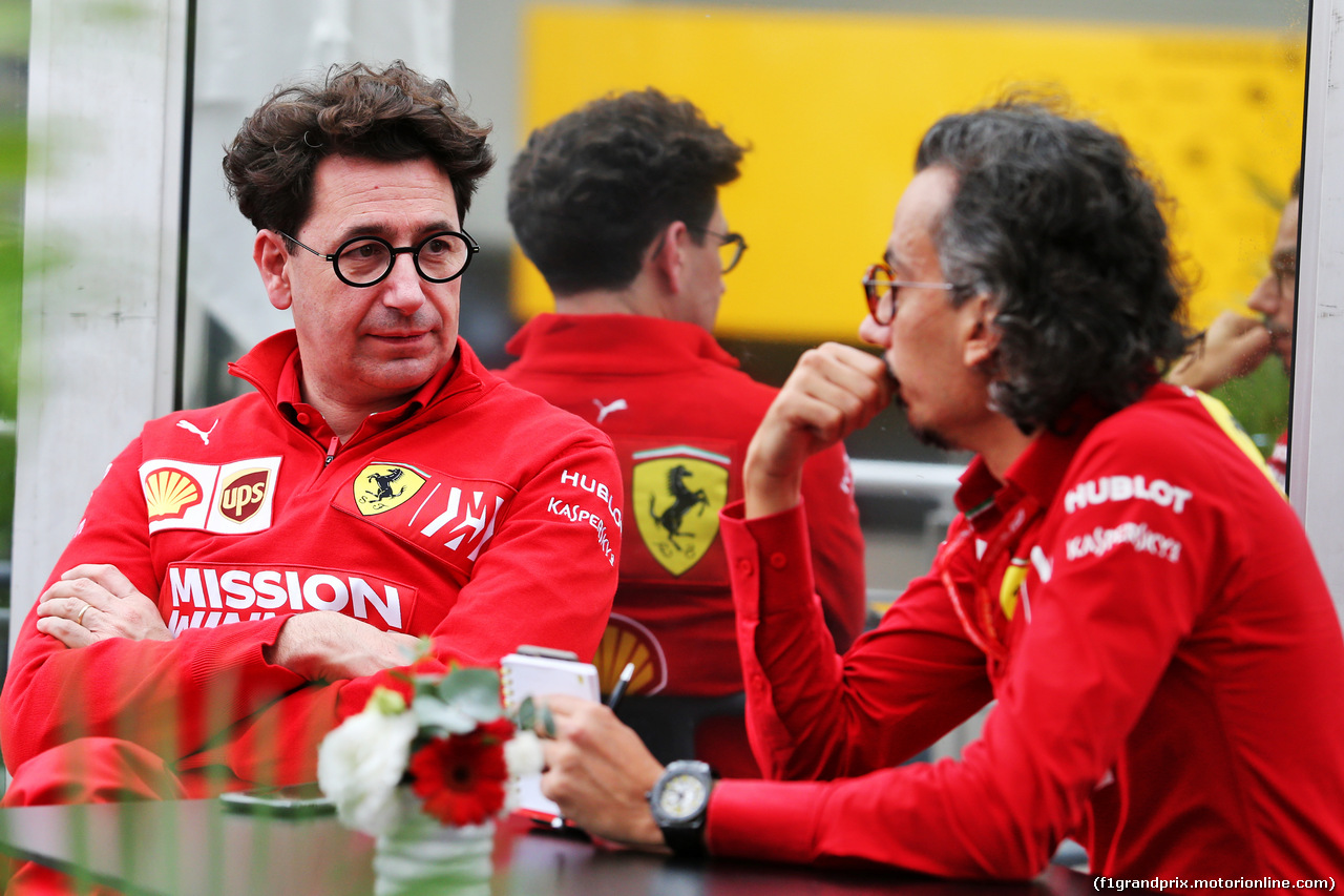 GP MESSICO, (L to R): Mattia Binotto (ITA) Ferrari Team Principal with Laurent Mekies (FRA) Ferrari Sporting Director.
24.10.2019.