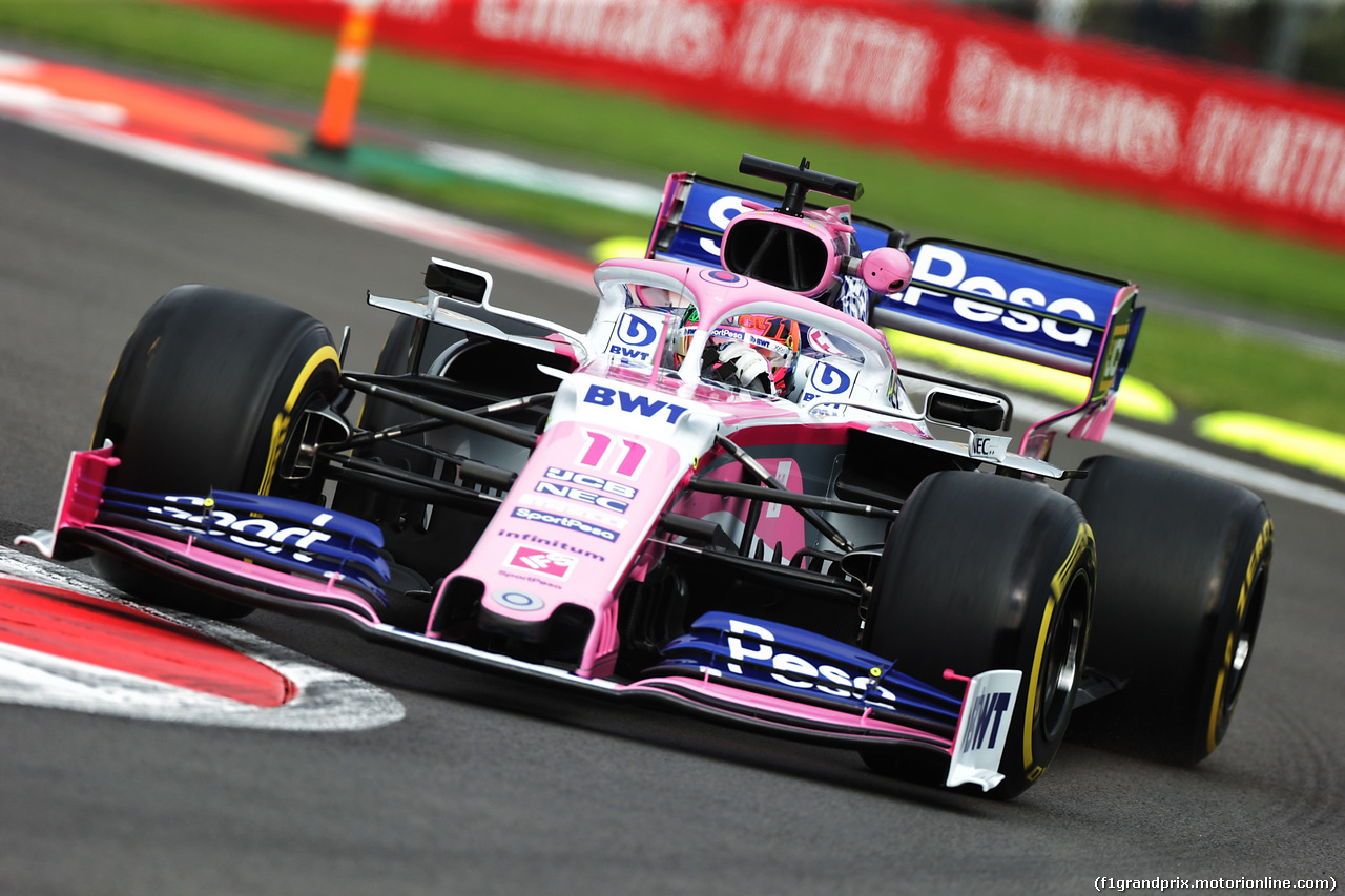 GP MESSICO, Sergio Perez (MEX) Racing Point F1 Team RP19.
25.10.2019.