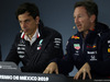 GP MESSICO, 25.10.2019 - Conferenza Stampa, Toto Wolff (GER) Mercedes AMG F1 Shareholder e Executive Director e Christian Horner (GBR), Red Bull Racing Team Principal