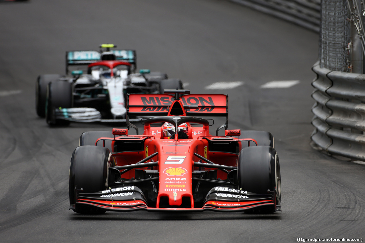 GP MONACO, 26.05.2019 - Gara, Sebastian Vettel (GER) Ferrari SF90