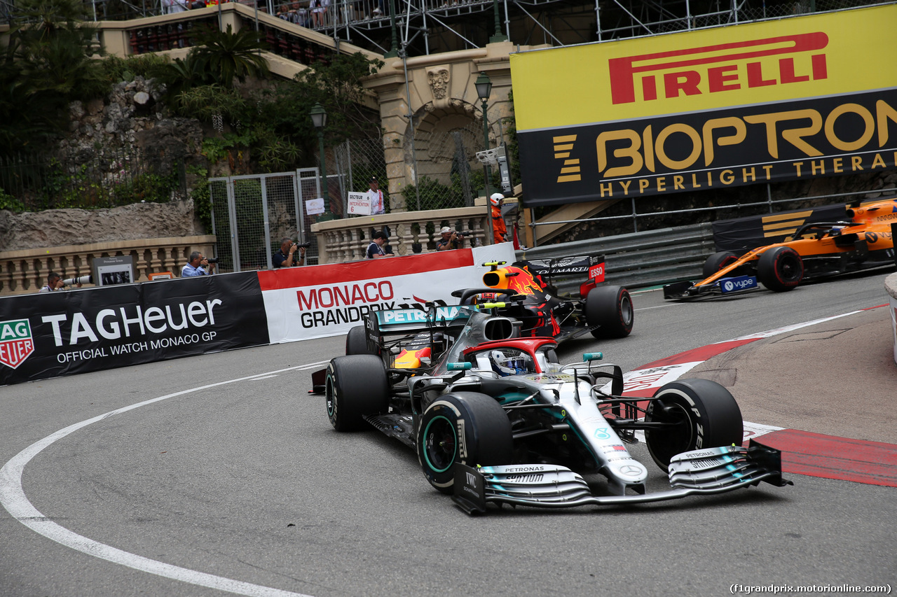 GP MONACO, 26.05.2019 - Gara, Valtteri Bottas (FIN) Mercedes AMG F1 W010