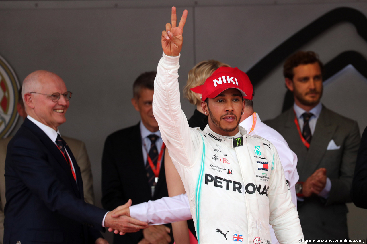 GP MONACO, 26.05.2019 - Gara, Lewis Hamilton (GBR) Mercedes AMG F1 W10 vincitore