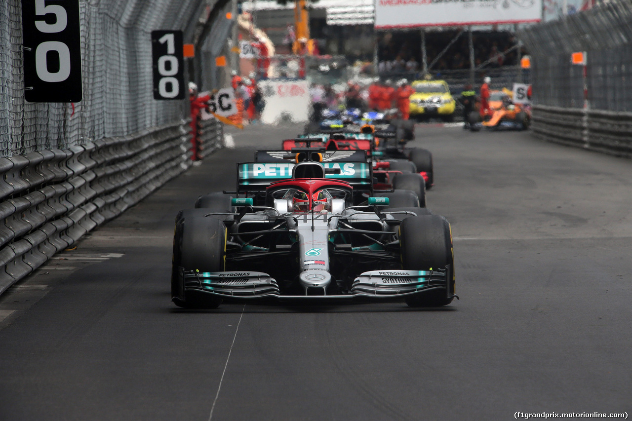 GP MONACO, 26.05.2019 - Gara, Lewis Hamilton (GBR) Mercedes AMG F1 W10