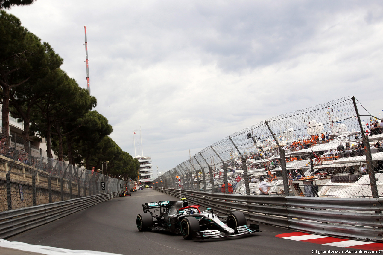 GP MONACO, 26.05.2019 - Gara, Valtteri Bottas (FIN) Mercedes AMG F1 W010