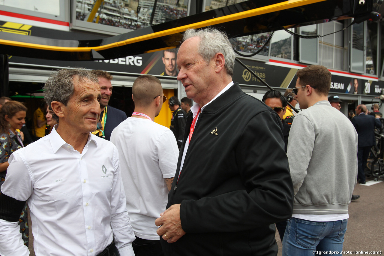 GP MONACO, 26.05.2019 - Gara, Alain Prost (FRA) Renault Sport F1 Team Special Advisor e Jerome Stoll (FRA) Renault Sport F1 President