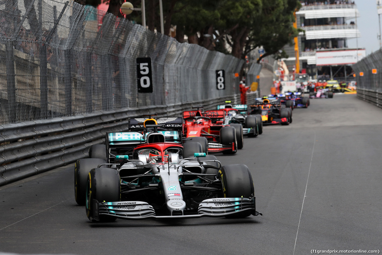 GP MONACO, 26.05.2019 - Gara, Lewis Hamilton (GBR) Mercedes AMG F1 W10