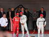 GP MONACO, 26.05.2019 - Gara, 2nd place Sebastian Vettel (GER) Ferrari SF90, Lewis Hamilton (GBR) Mercedes AMG F1 W10 vincitore e 3rd place Valtteri Bottas (FIN) Mercedes AMG F1 W010