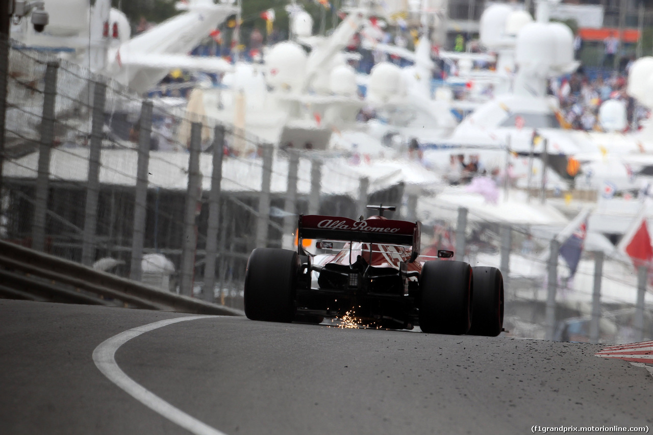 GP MONACO, 23.05.2019 - Prove Libere 1, Kimi Raikkonen (FIN) Alfa Romeo Racing C38