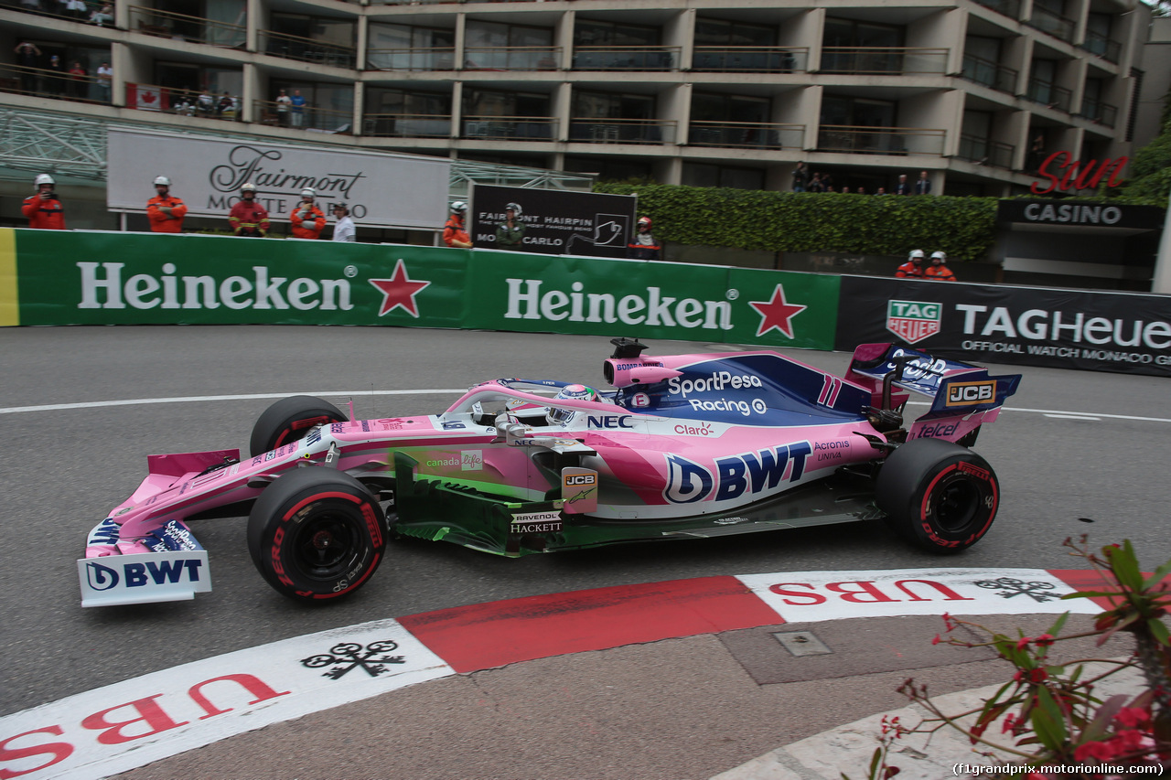 GP MONACO, 23.05.2019 - Prove Libere 1, Sergio Perez (MEX) Racing Point F1 Team RP19