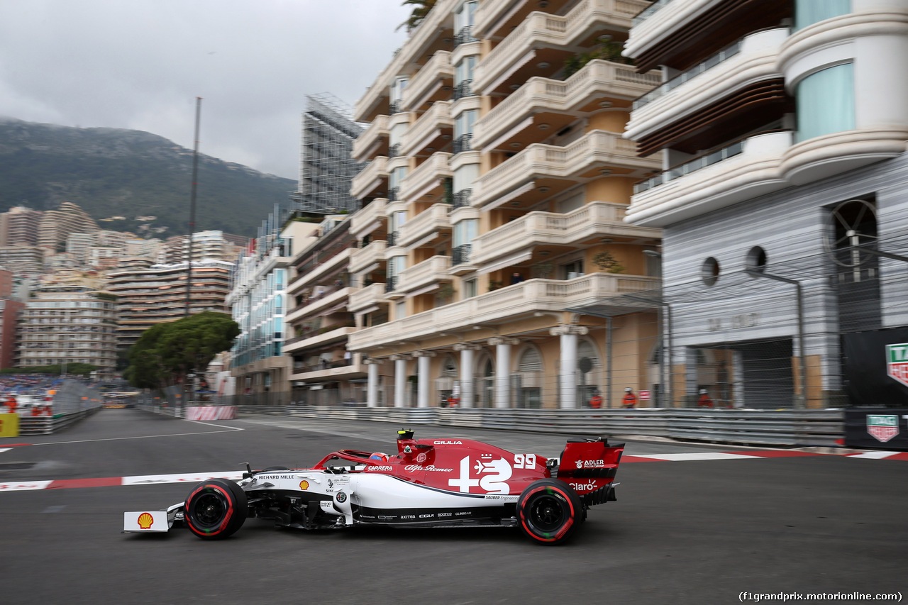 GP MONACO, 23.05.2019 - Prove Libere 1, Antonio Giovinazzi (ITA) Alfa Romeo Racing C38